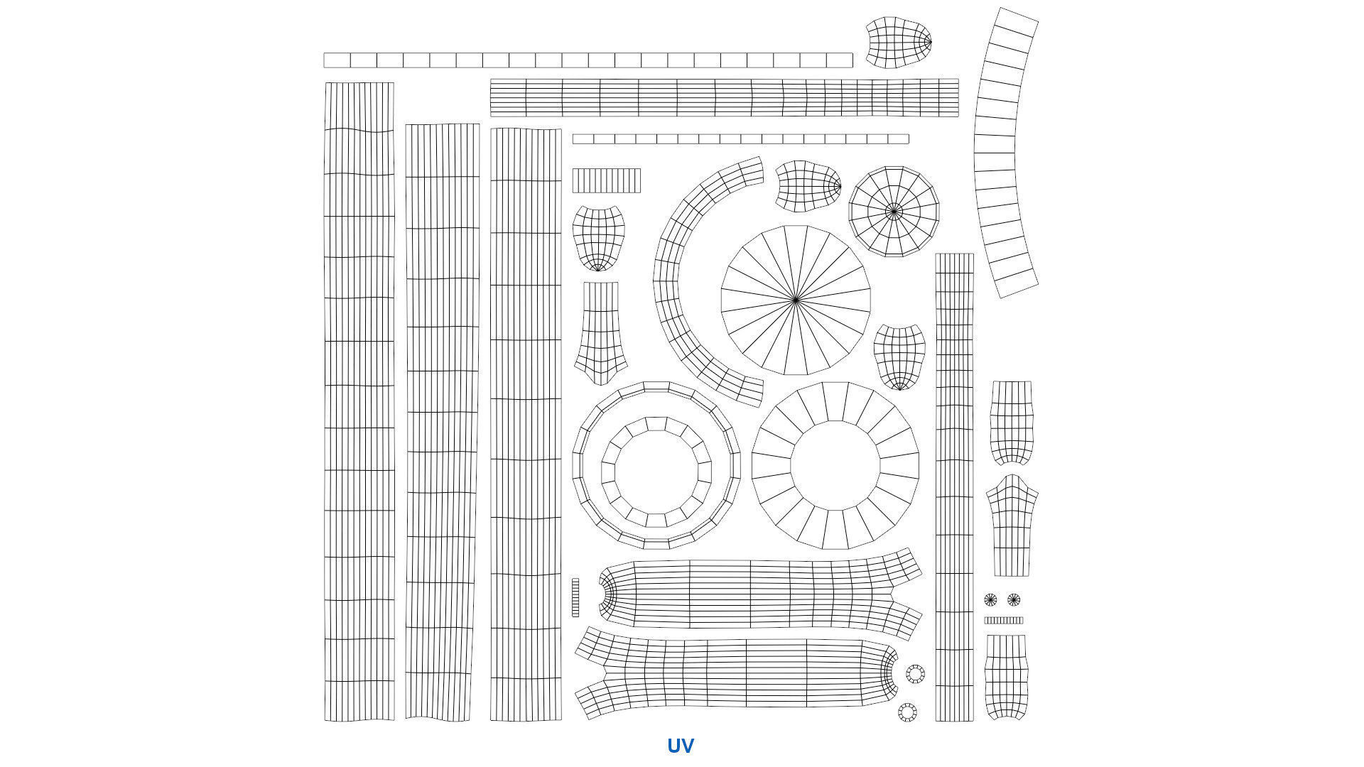 Stethoscope 1A Low-poly 3D model_7