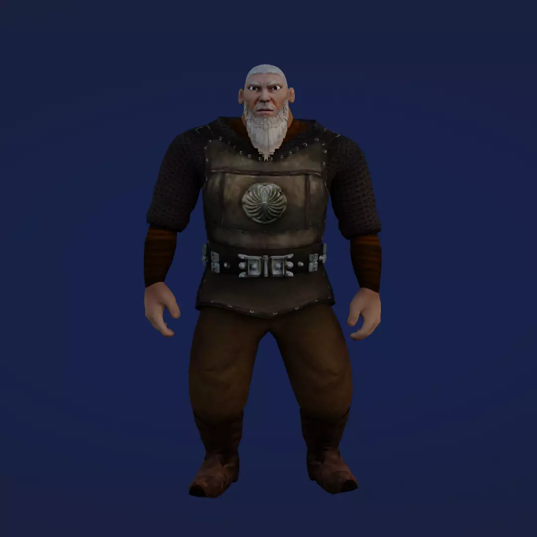 Kartkojak Character Animated Low-poly 3D model_0