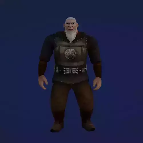 Kartkojak Character Animated Low-poly 3D model