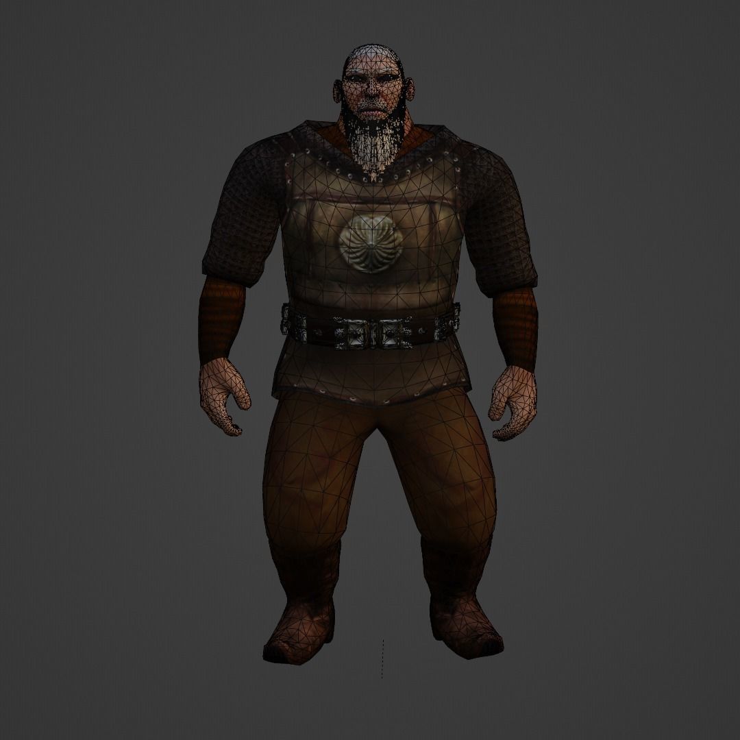 Kartkojak Character Animated Low-poly 3D model_5