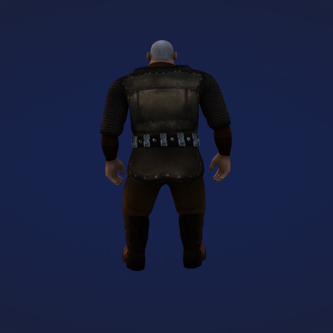 Kartkojak Character Animated Low-poly 3D model_3