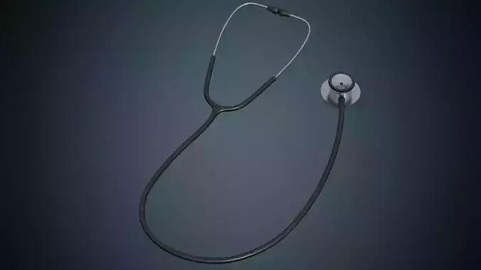 Stethoscope 1 Basic Low-poly 3D model