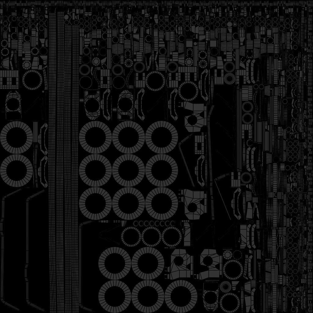 suspension system Low-poly 3D model_2