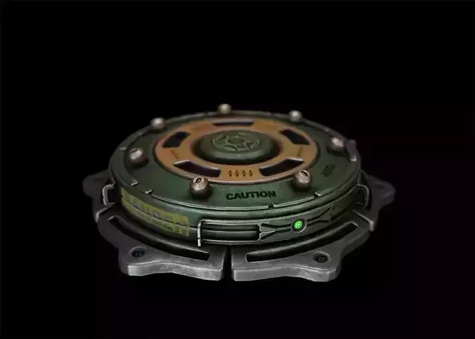Electro Shock Landmine-2 Low-poly 3D model