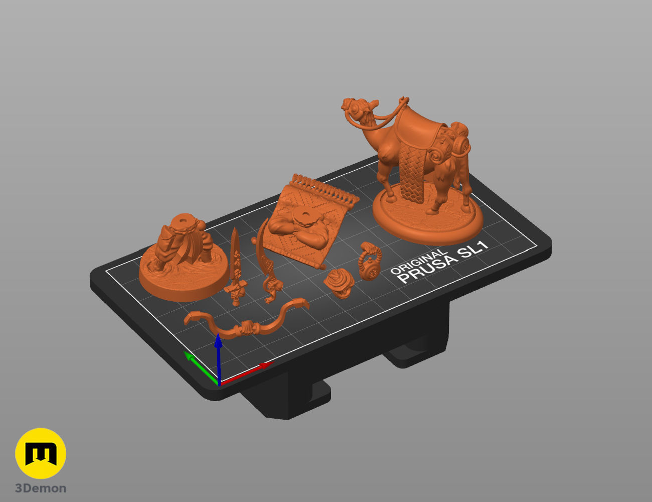 Magnetic DnD Desert Travels Pack 3D print model_5