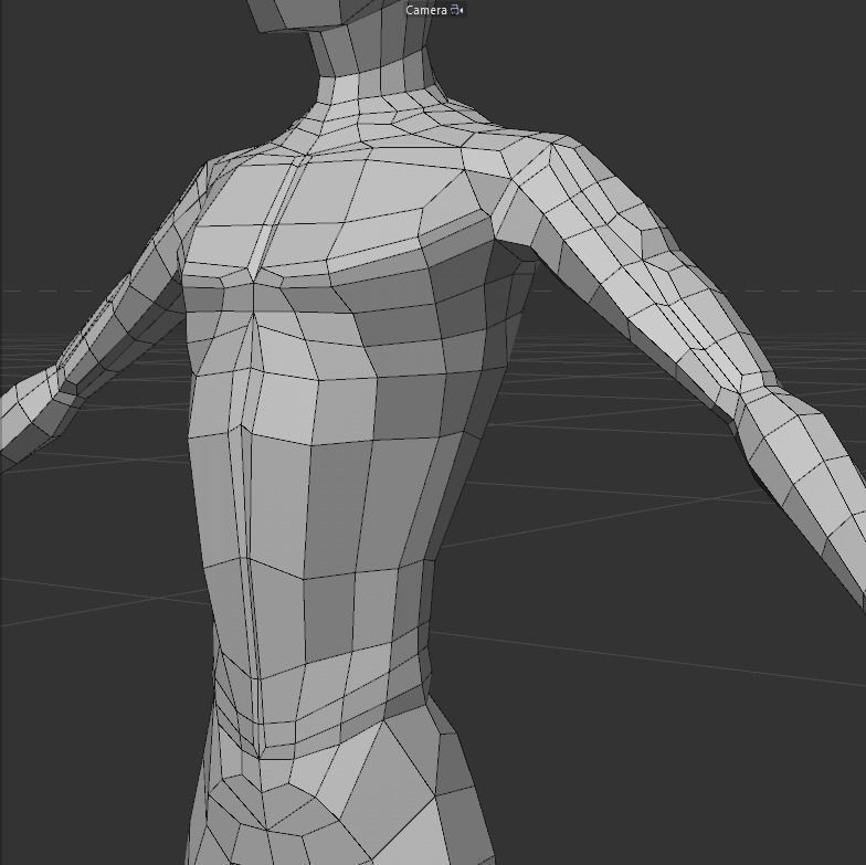 Stylized low poly male base mesh Free low-poly 3D model_4