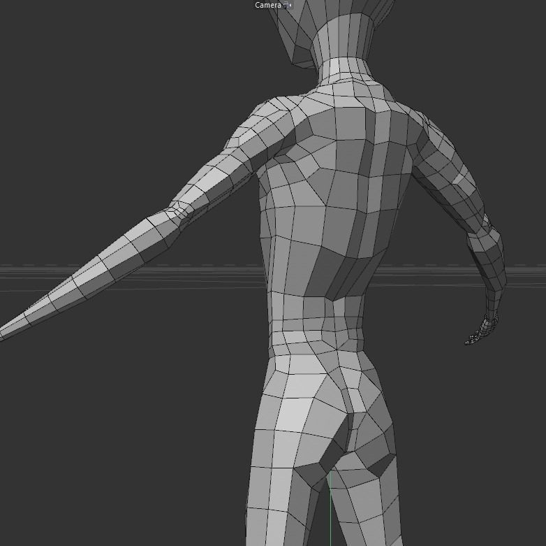 Stylized low poly male base mesh Free low-poly 3D model_5