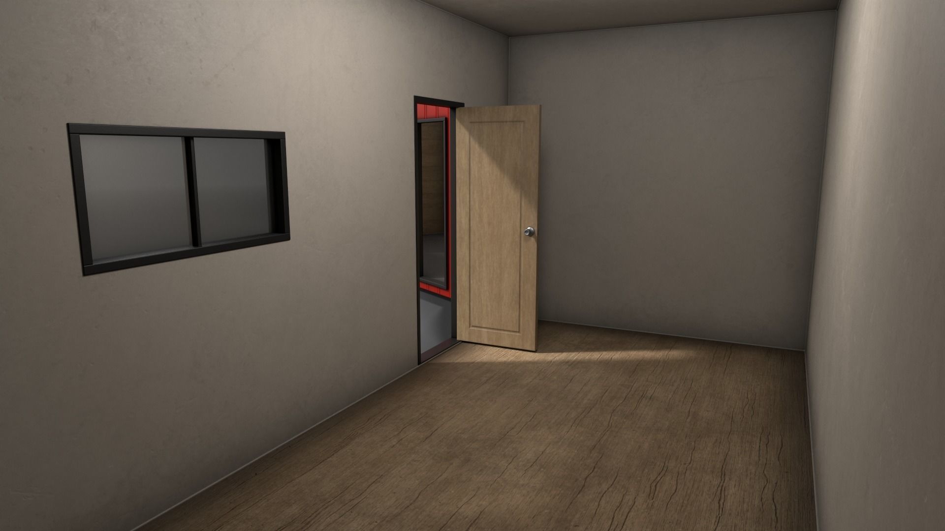 PBR Shed House B 20ft V1 Low-poly 3D model_14