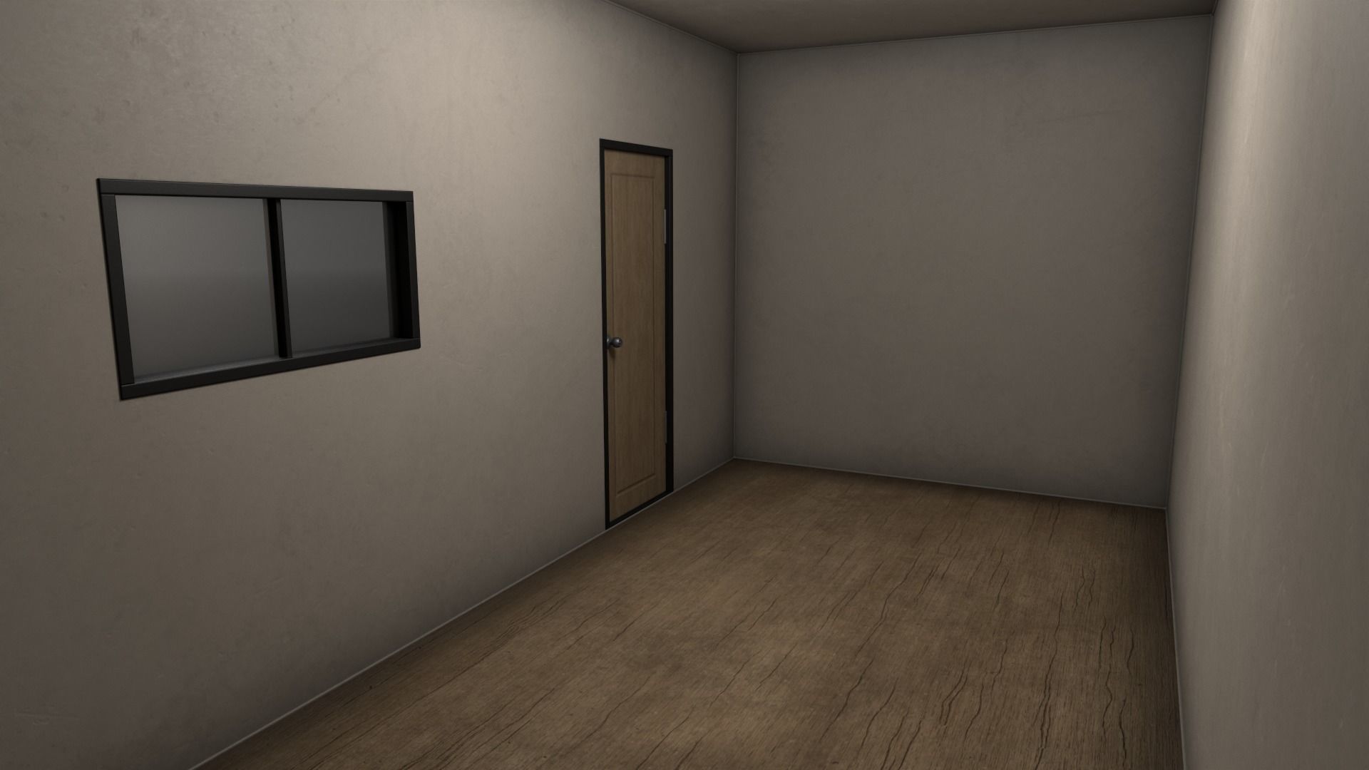 PBR Shed House B 20ft V1 Low-poly 3D model_13