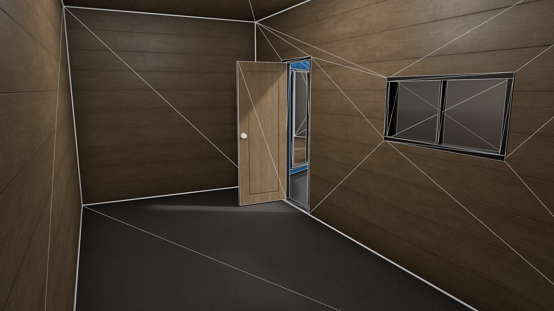 PBR Shed House B 20ft V1 Low-poly 3D model_18