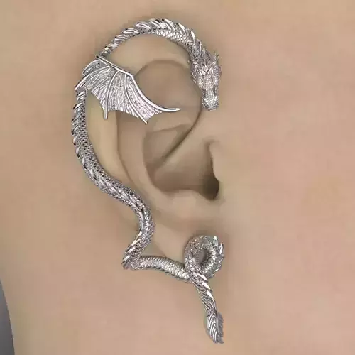 Earring dragon Smaug 3D print model