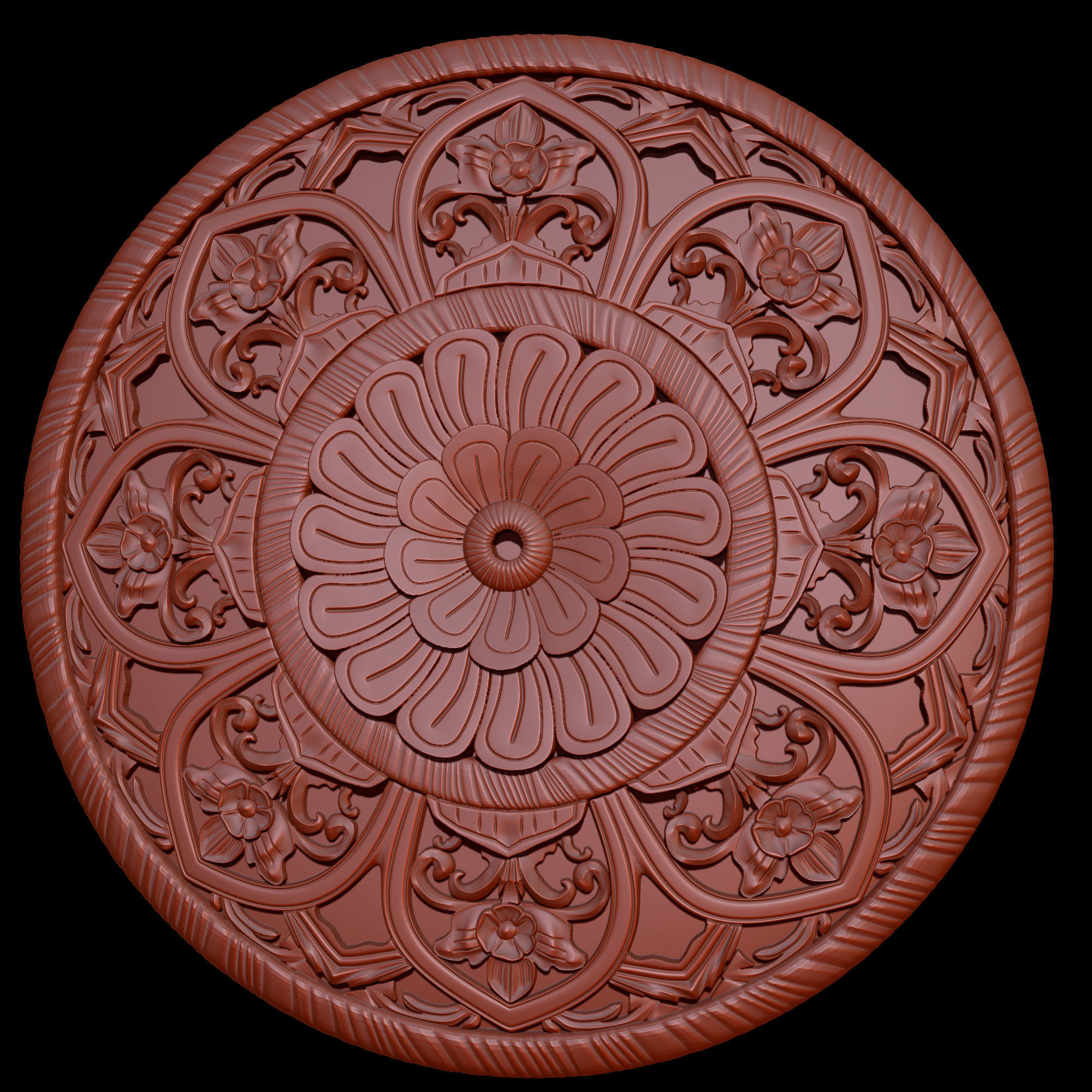 8 Ornament Circular 3Dmodel  Brush alpha 3D model_18
