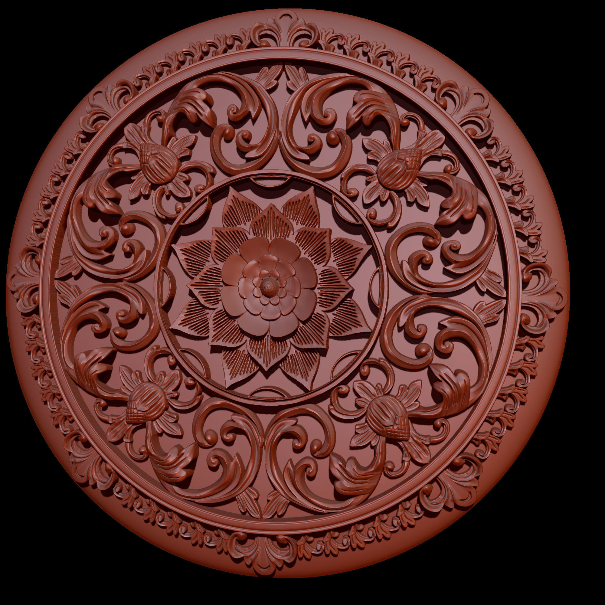8 Ornament Circular 3Dmodel  Brush alpha 3D model_19