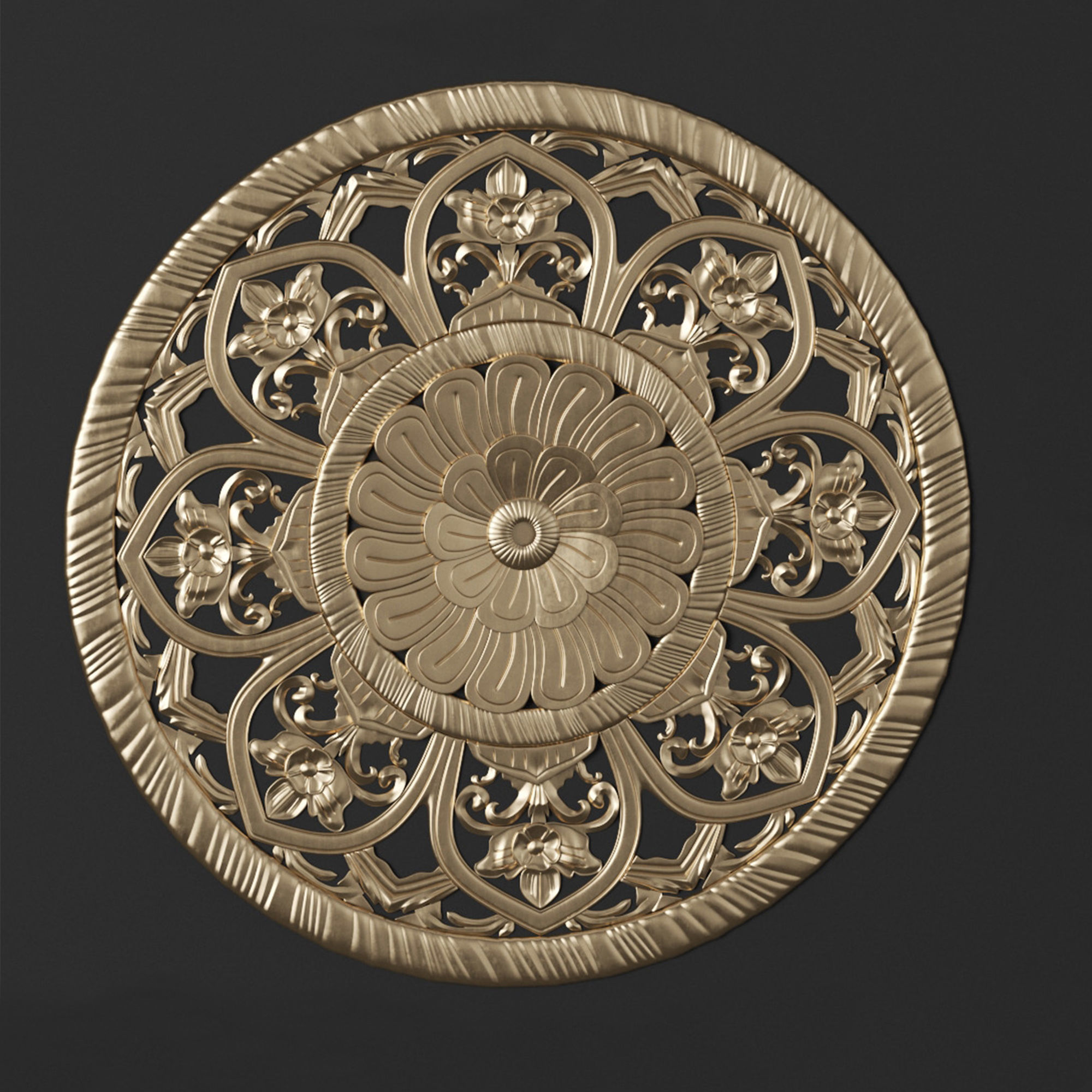 8 Ornament Circular 3Dmodel  Brush alpha 3D model_8