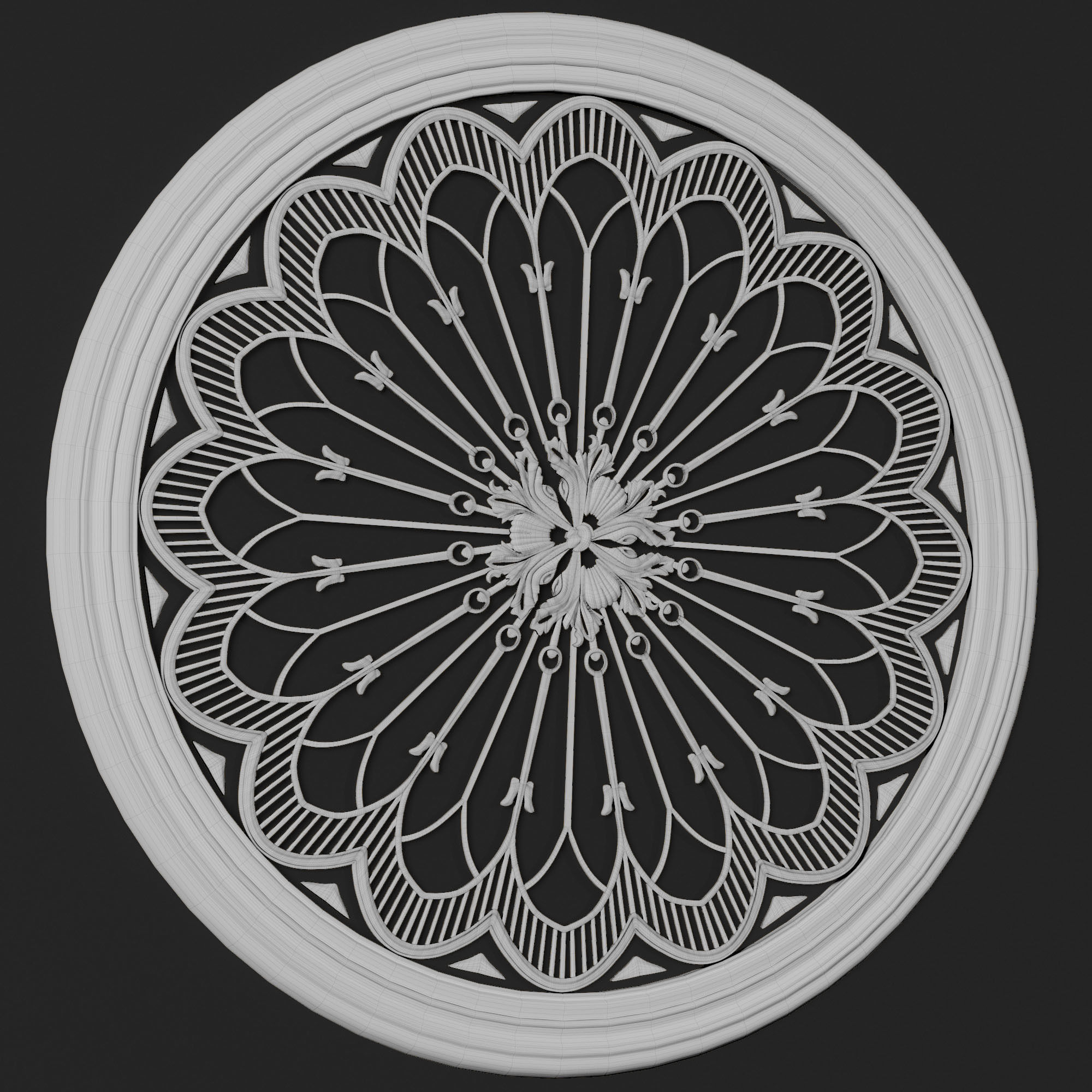 8 Ornament Circular 3Dmodel  Brush alpha 3D model_28