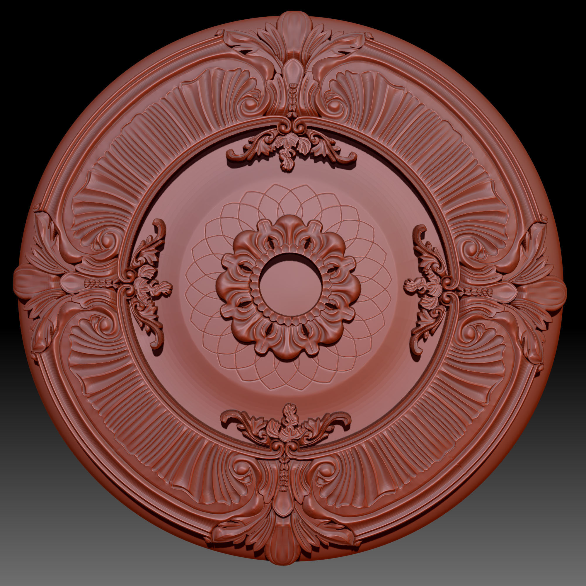 8 Ornament Circular 3Dmodel  Brush alpha 3D model_12