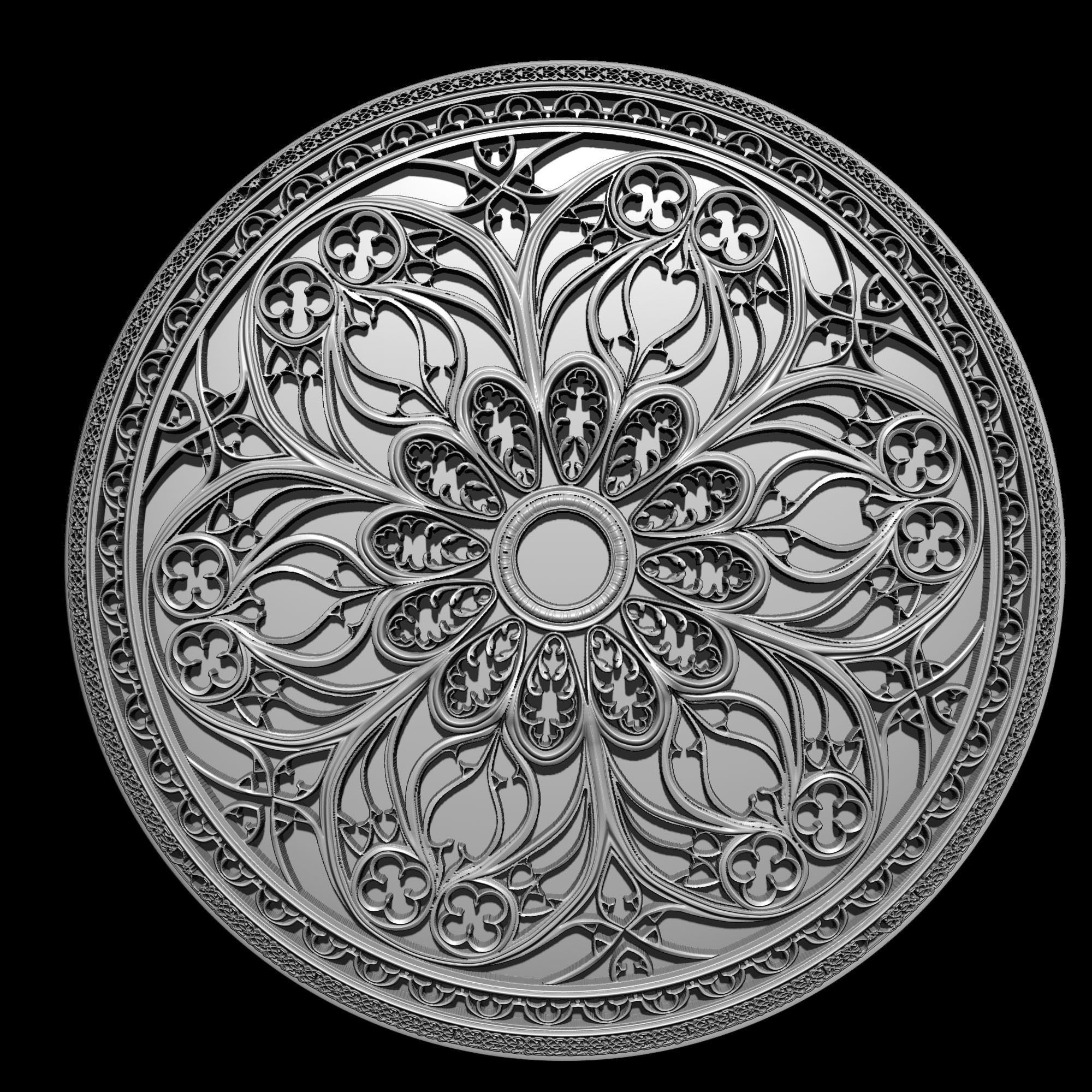 8 Ornament Circular 3Dmodel  Brush alpha 3D model_20