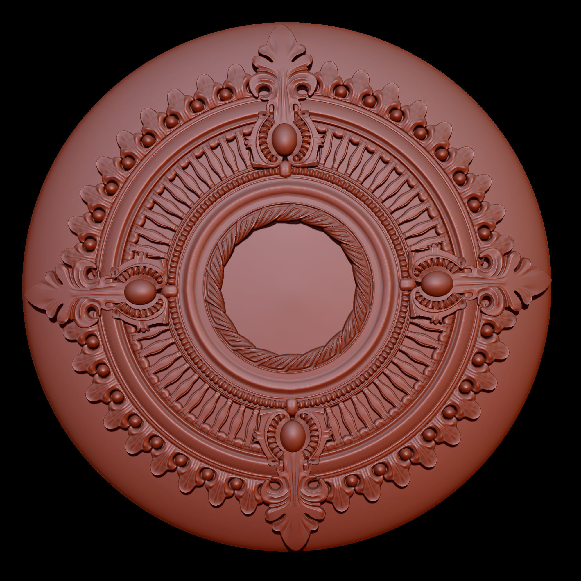 8 Ornament Circular 3Dmodel  Brush alpha 3D model_15