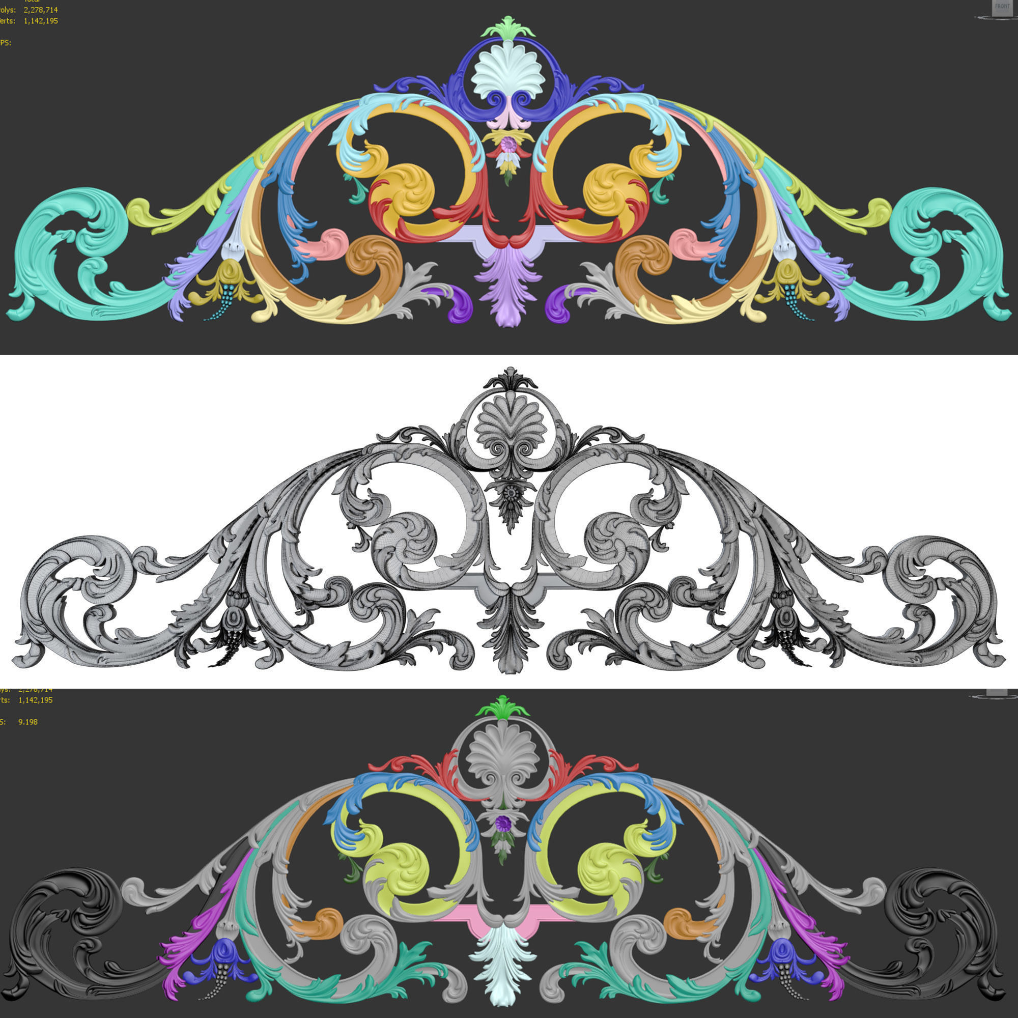Decorative Ornamental 13 3D model_6