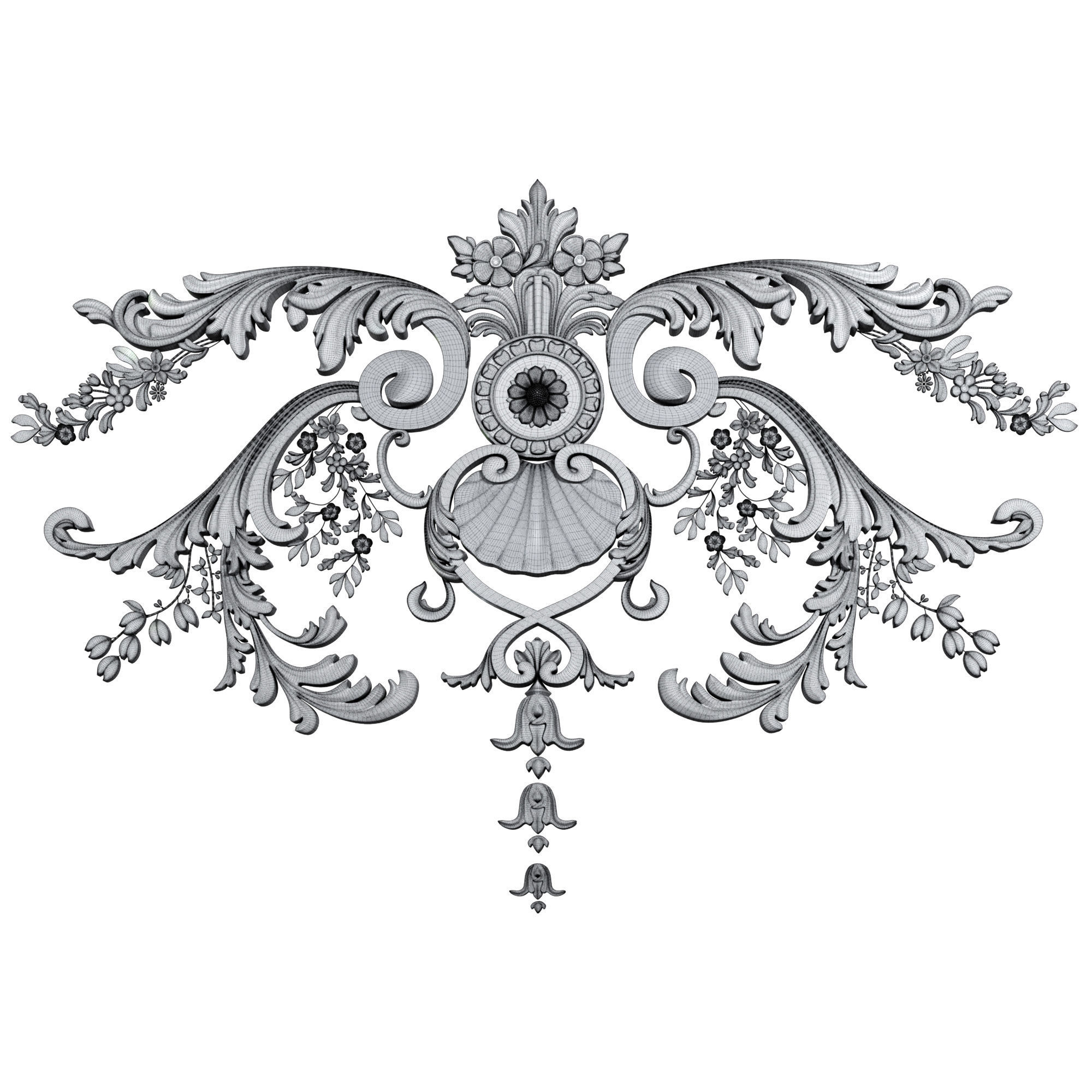 Decorative Ornamental 13 3D model_7