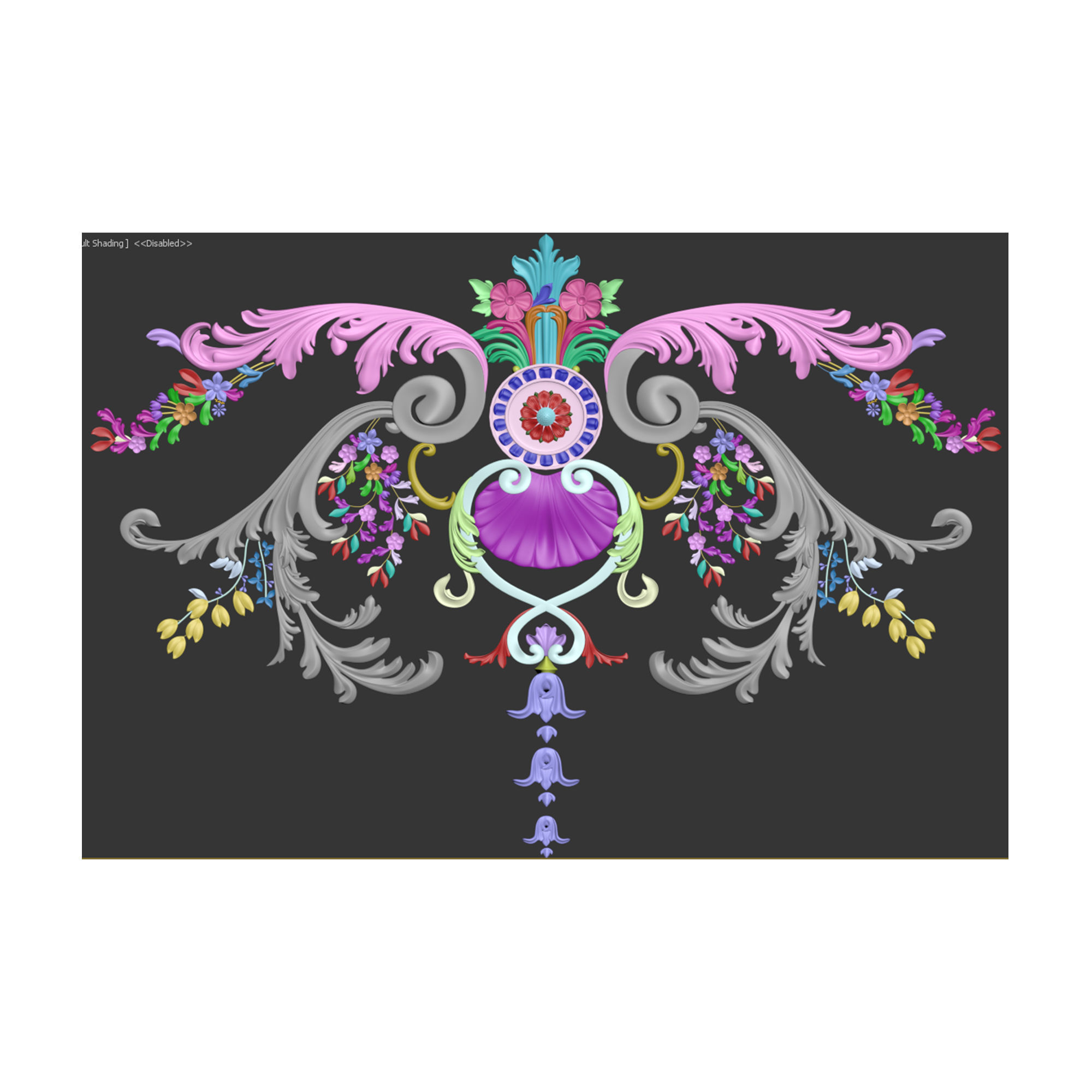 Decorative Ornamental 13 3D model_9