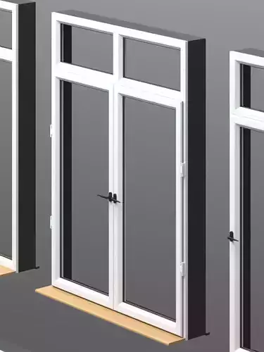UPVC window with frame Free 3D model UPVC window with frame Free 3D model