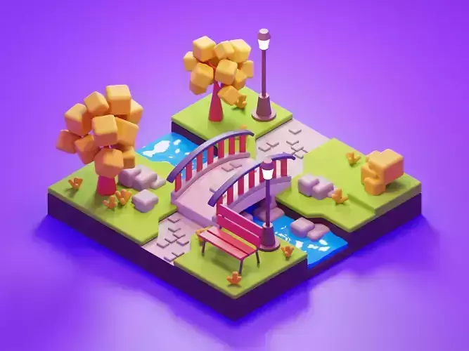 Sunny Park LowPoly