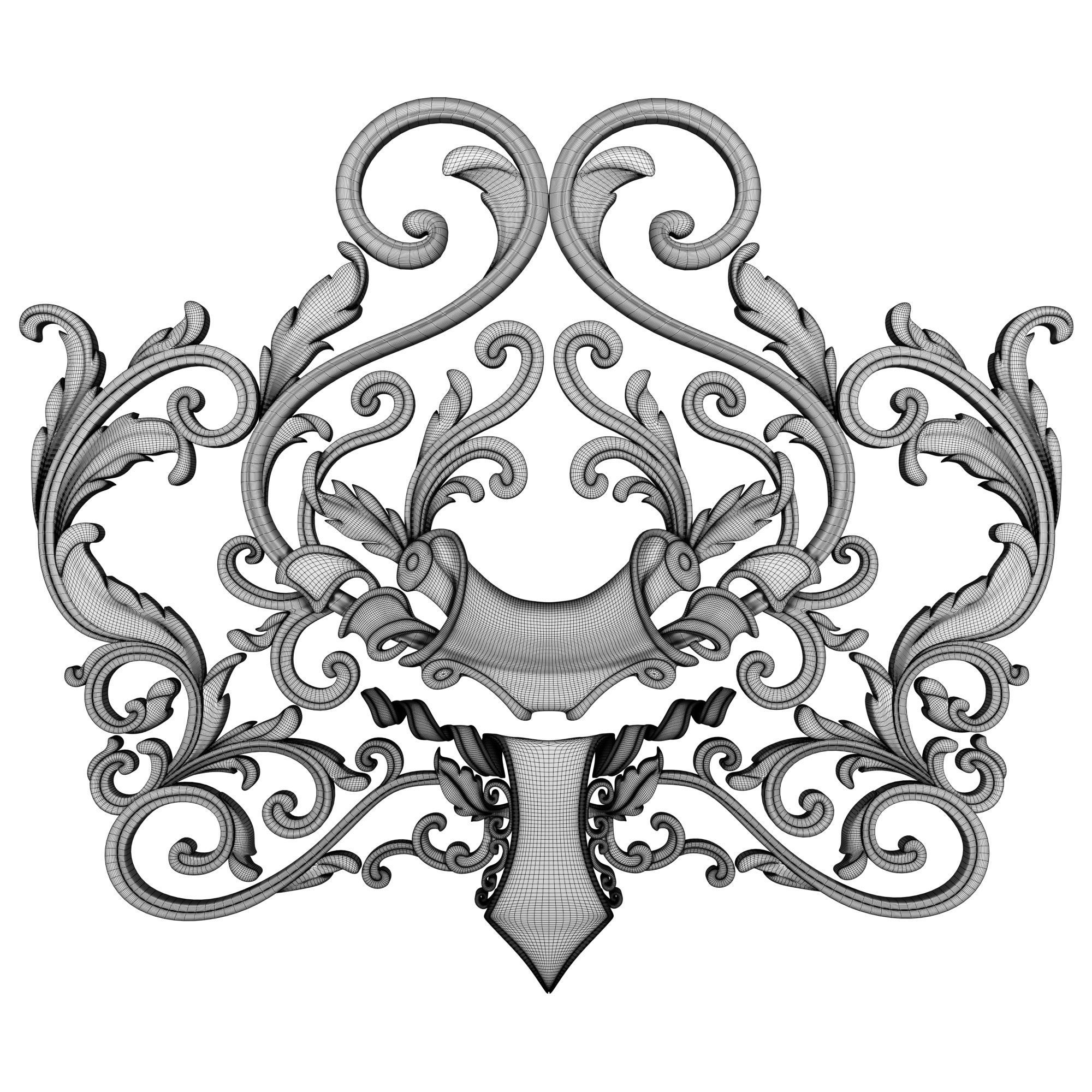 Decorative Ornamental 23 3D model_2