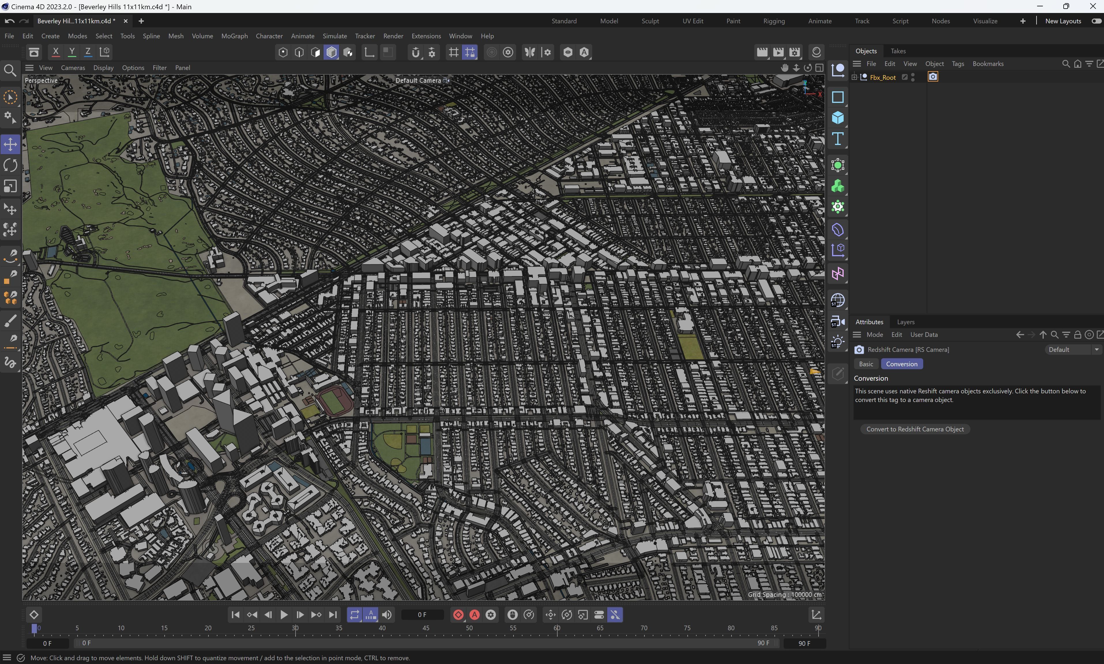 Beverley Hills - 3D City Model Low-poly 3D model_15