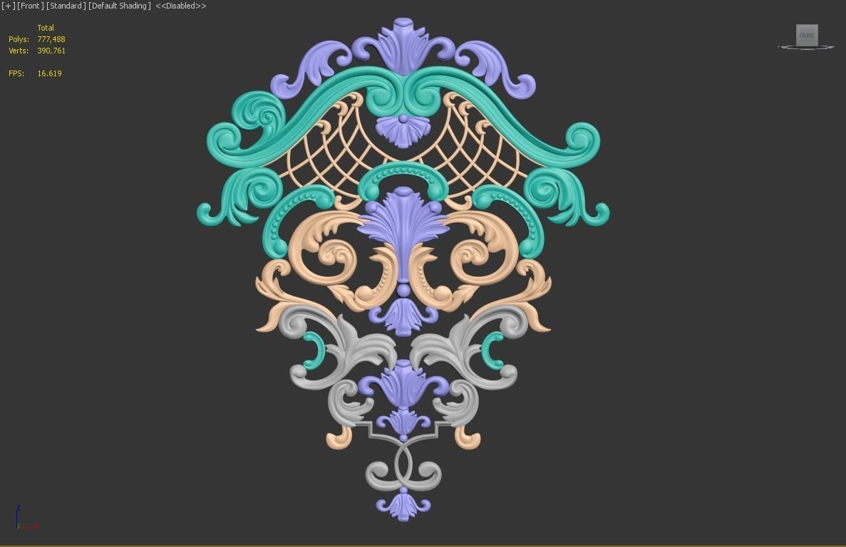 Decorative Ornamental 24 3D model_2