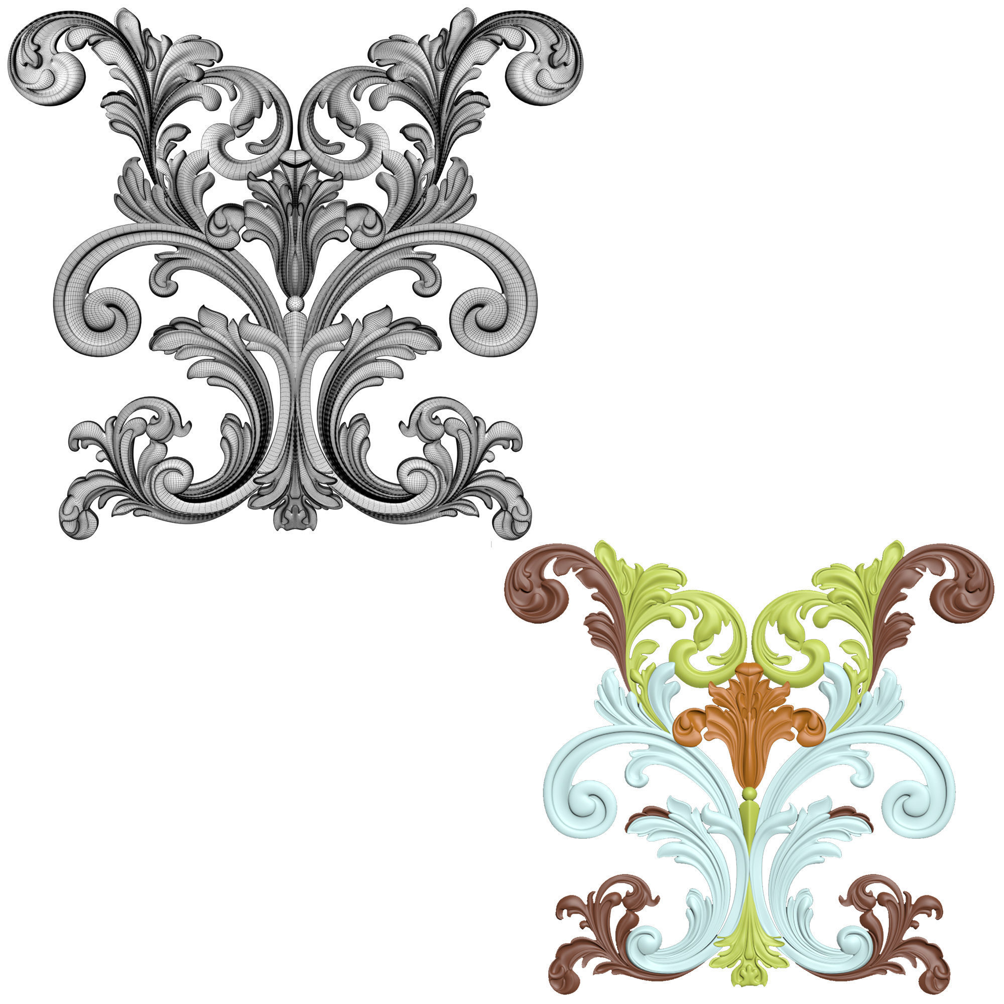 Decorative Ornamental 26 3D model_3