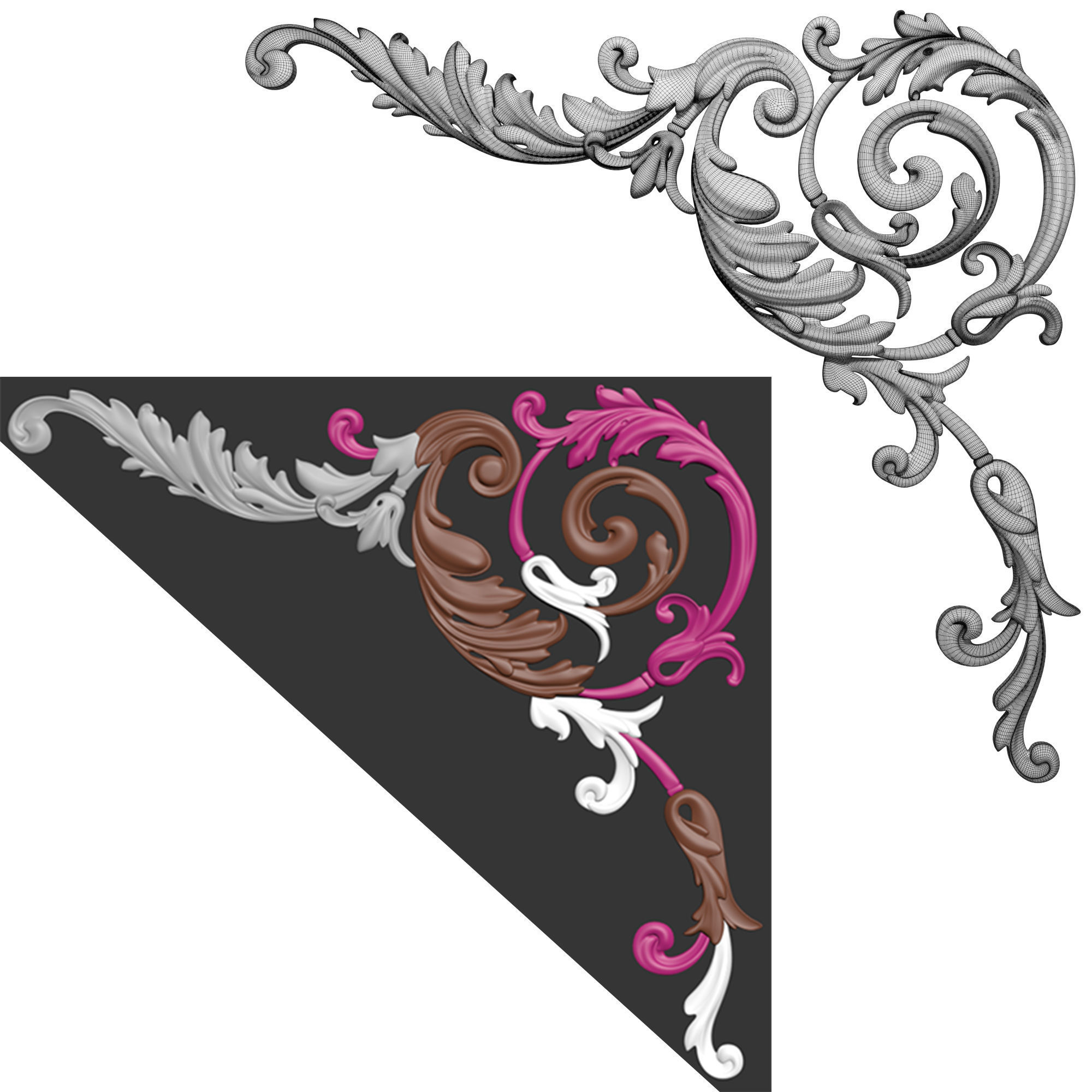 Decorative Ornamental 27 3D model_3