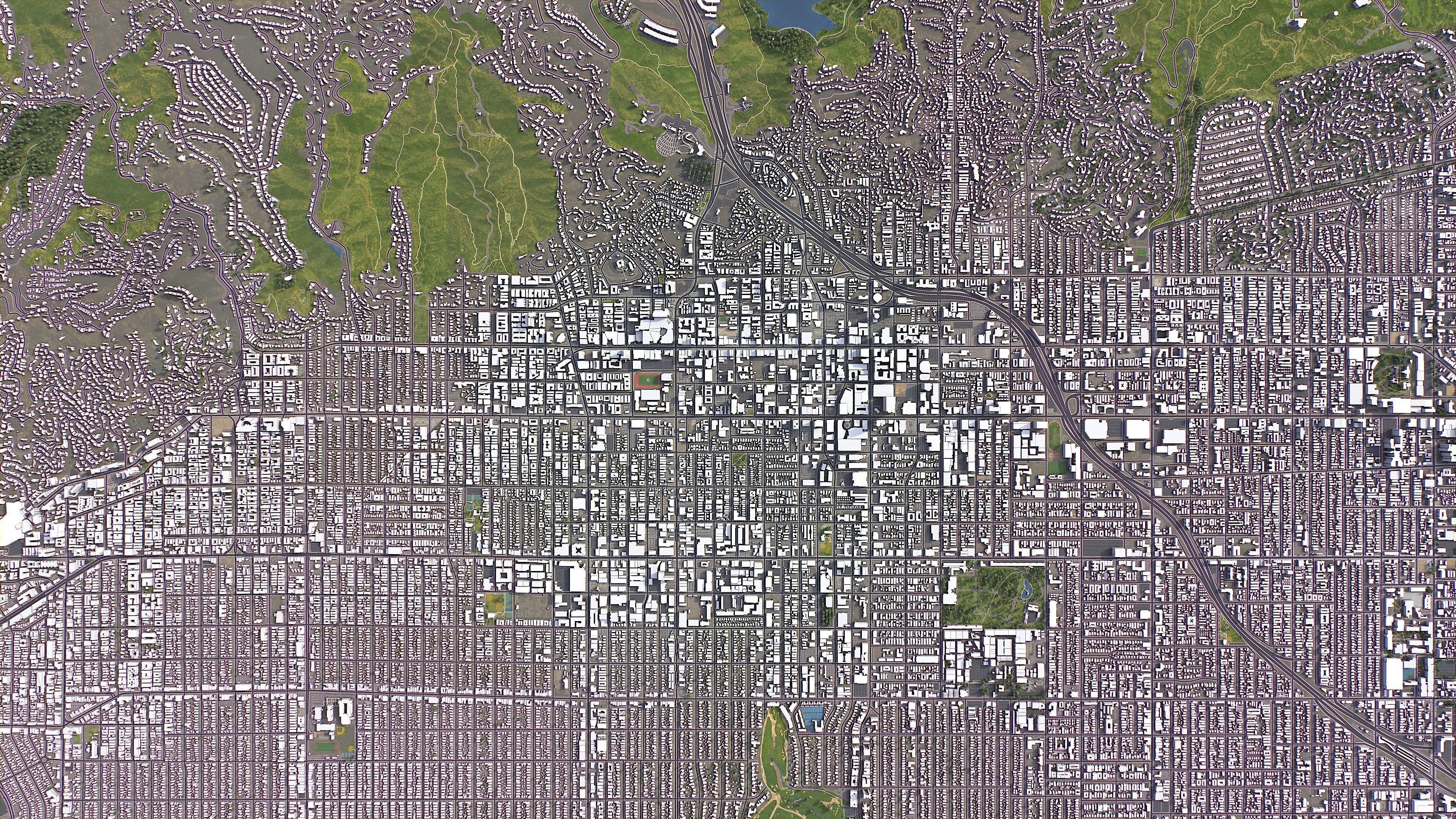 Hollywood - 3D City Mdoel Low-poly 3D model_11