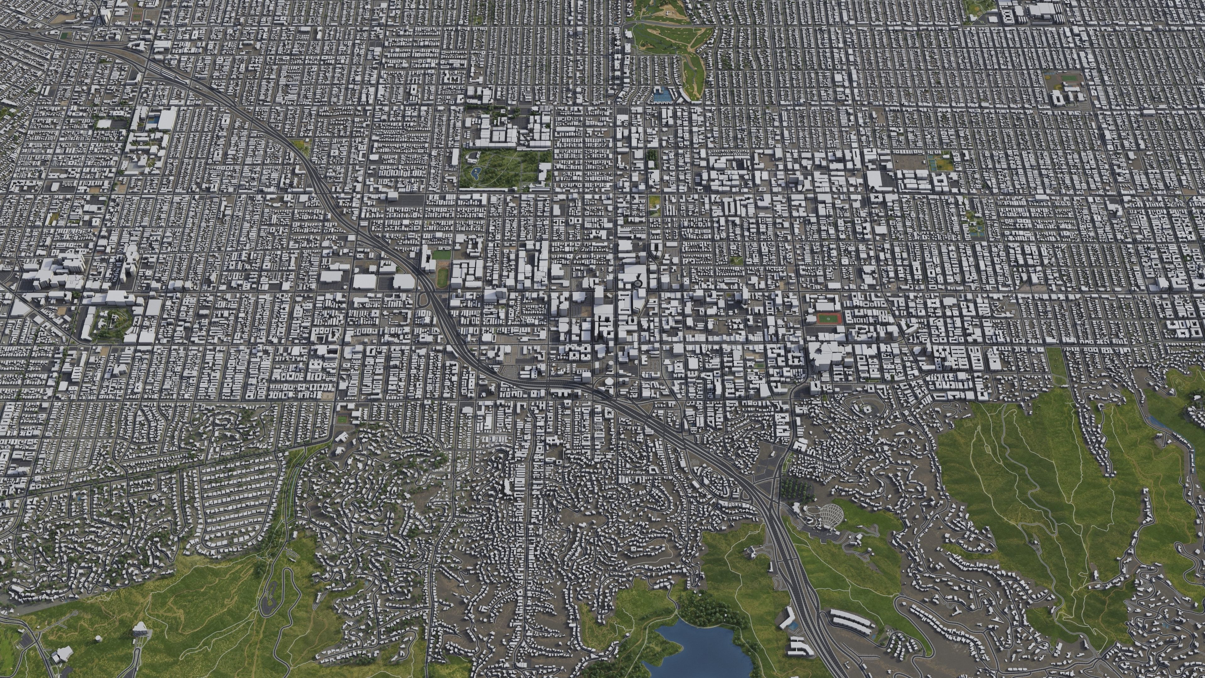 Hollywood - 3D City Mdoel Low-poly 3D model_19