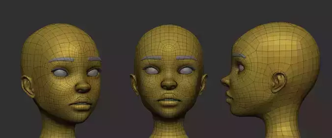 Stylized female basemesh