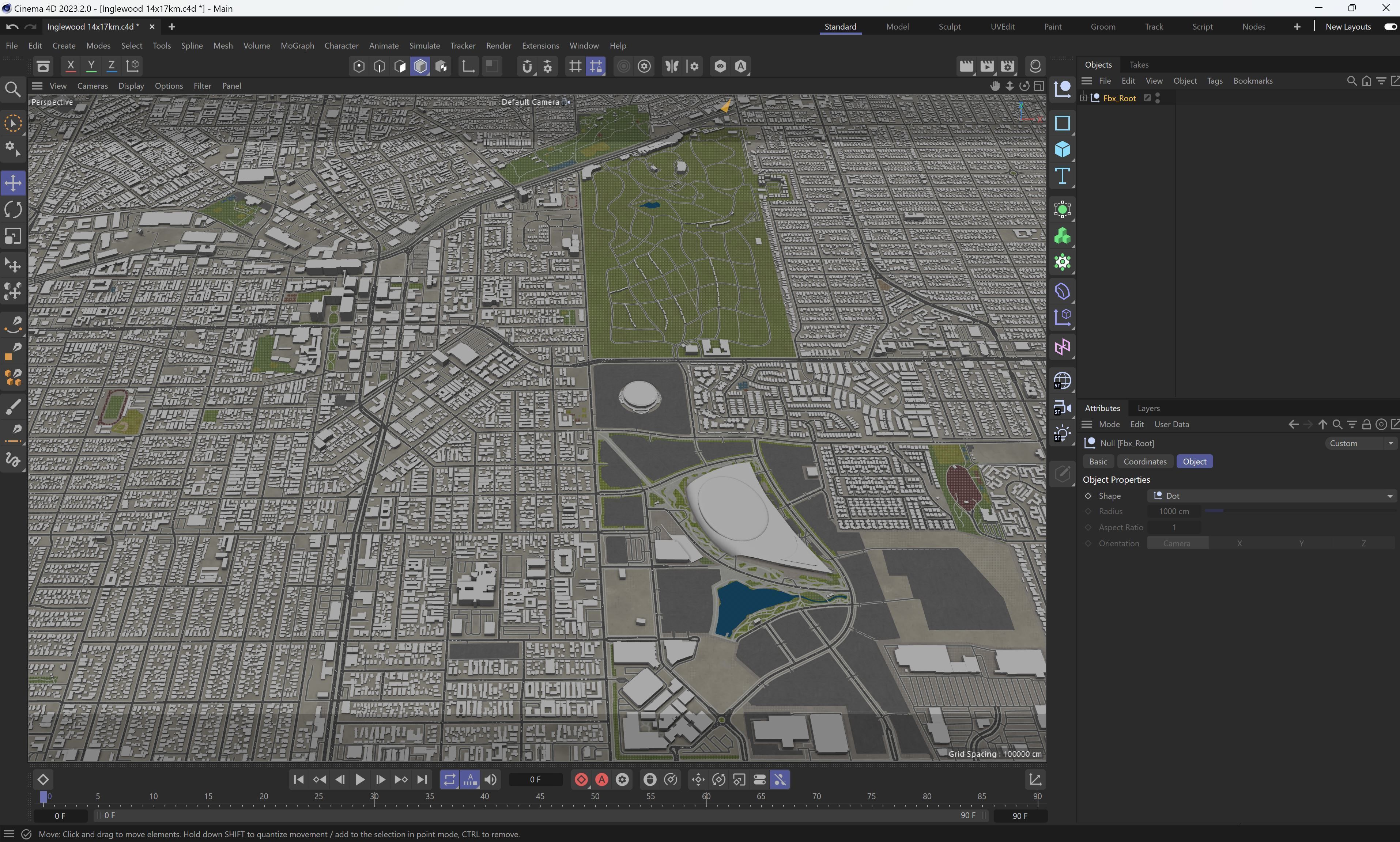 Inglewood - 3D City Model Low-poly 3D model_15