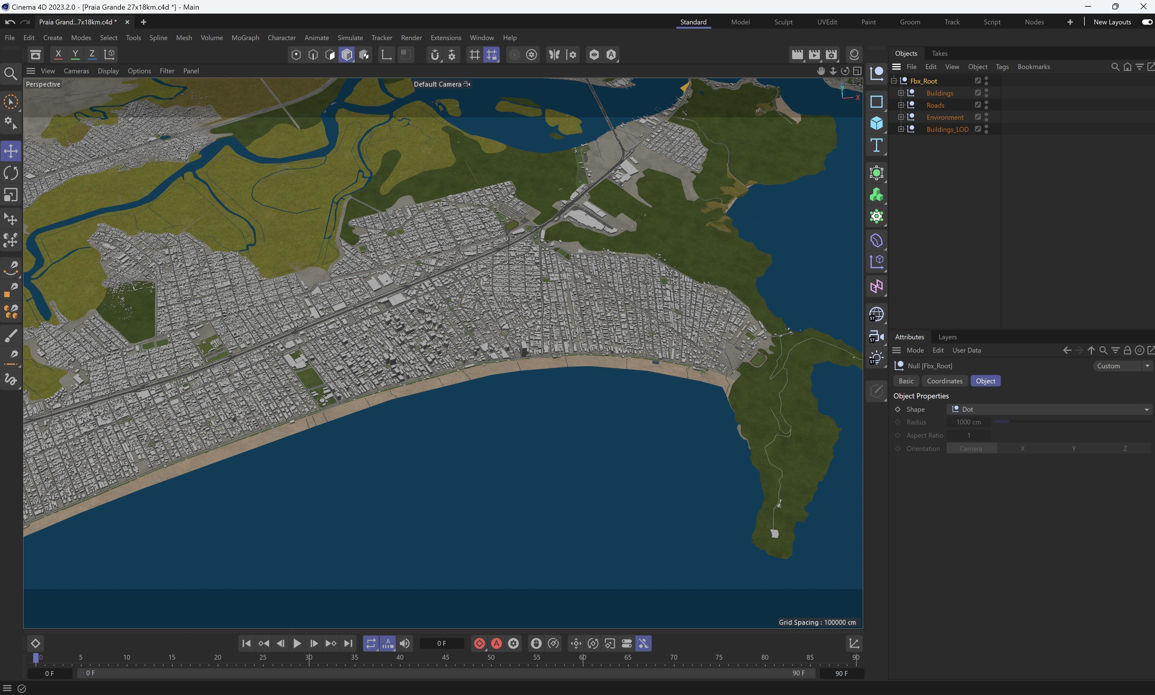 Praia Grande - 3D City Model Low-poly 3D model_15