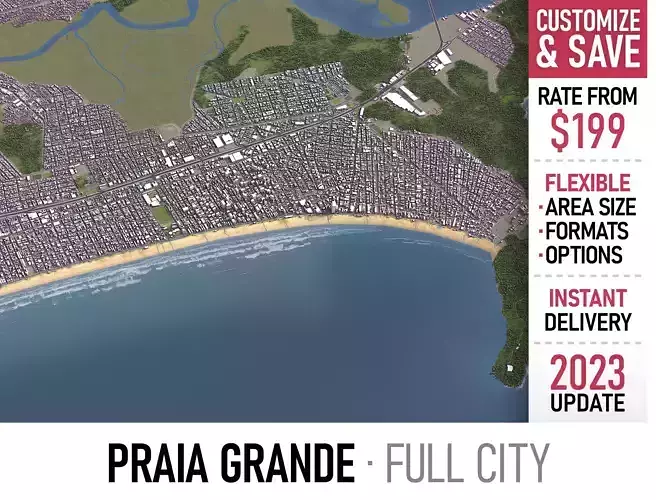 Praia Grande - 3D City Model