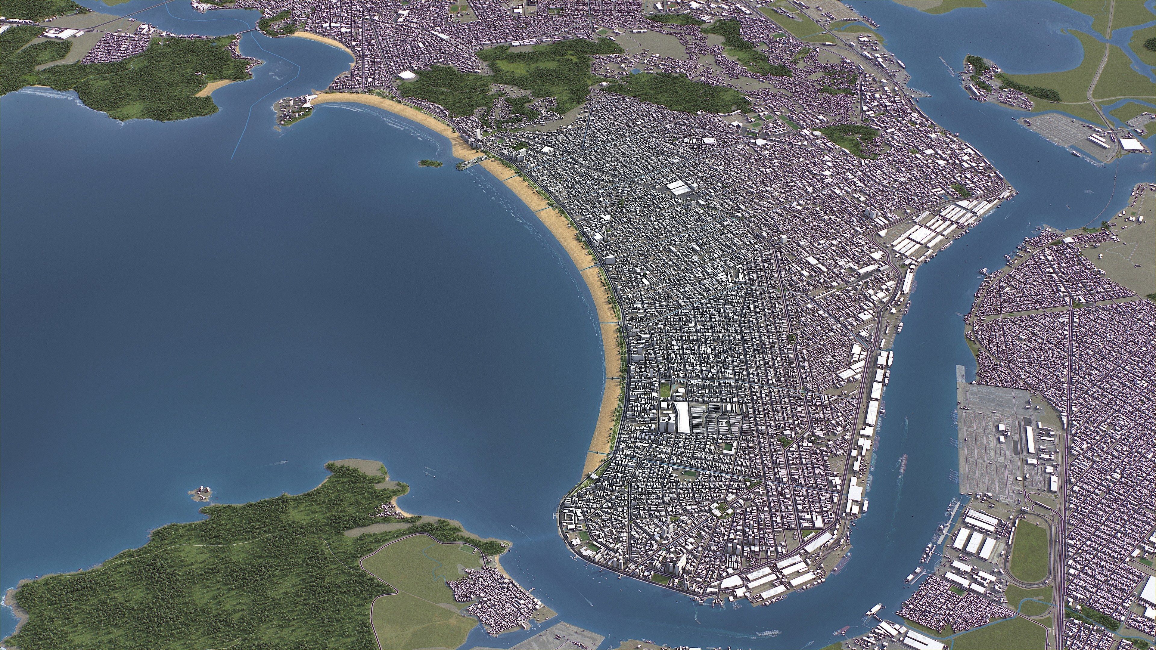 Santos - 3D City Model Low-poly 3D model_14