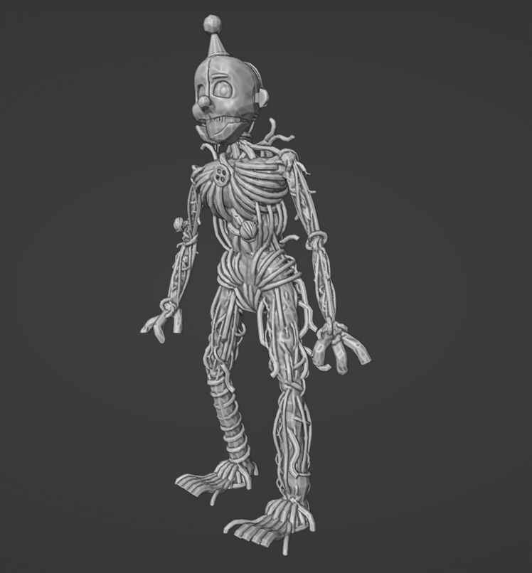 Ennard fnaf sister location 3D print model_1