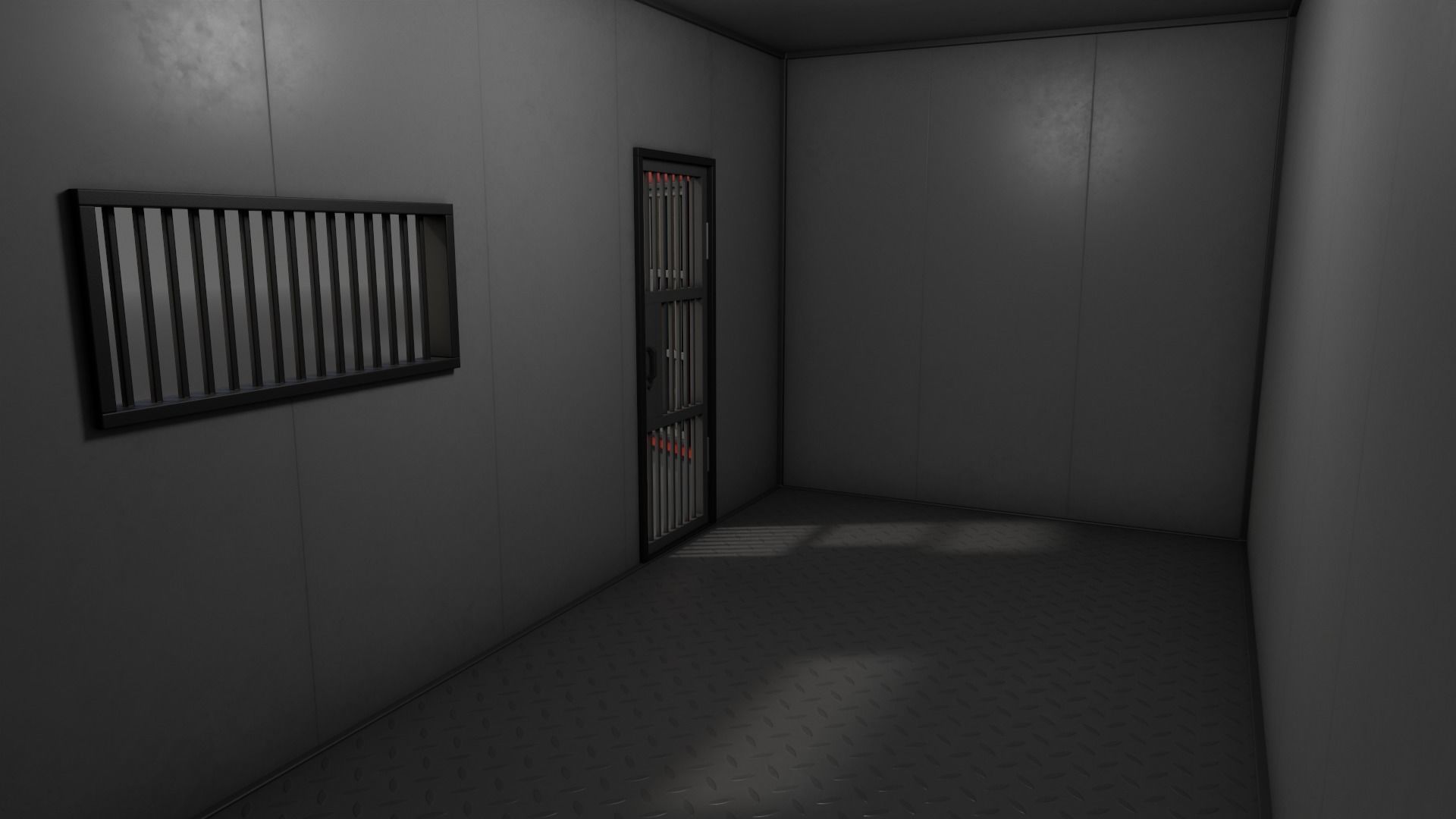 PBR Shed House C 20ft V1 Low-poly 3D model_13