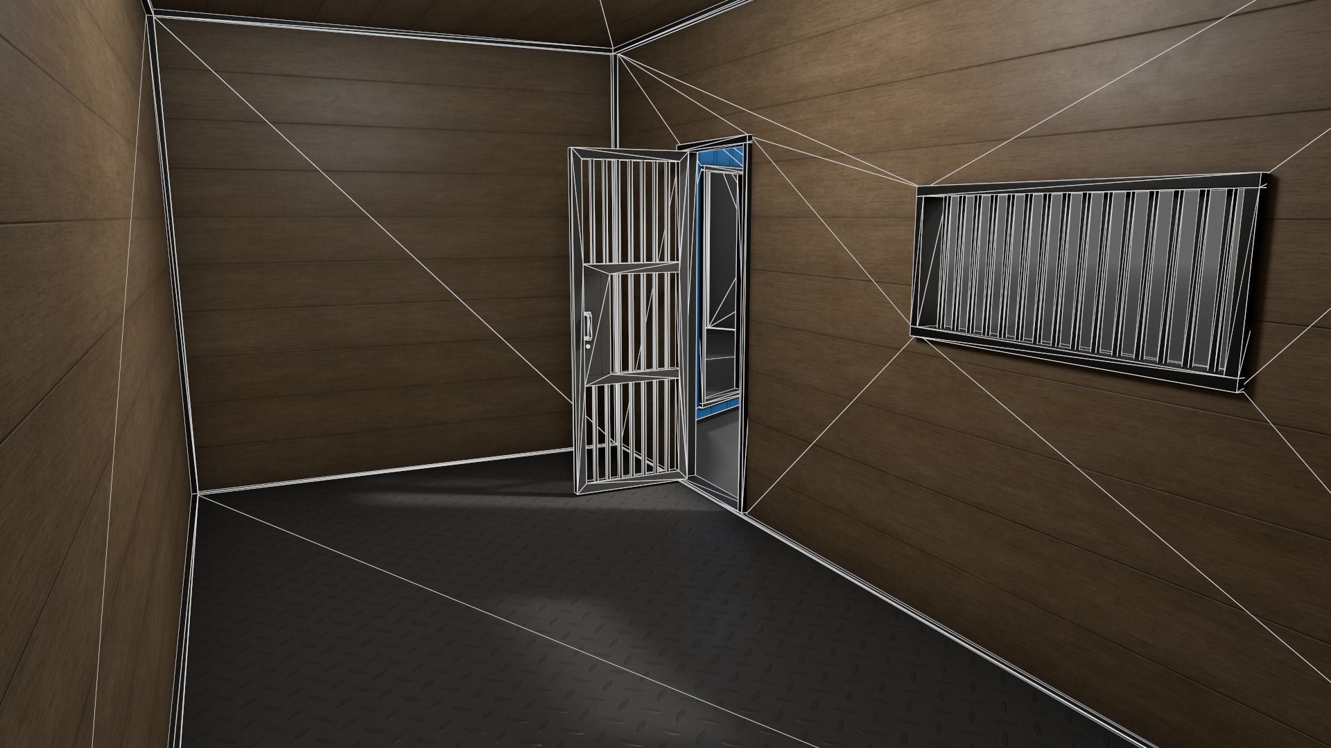 PBR Shed House C 20ft V1 Low-poly 3D model_18