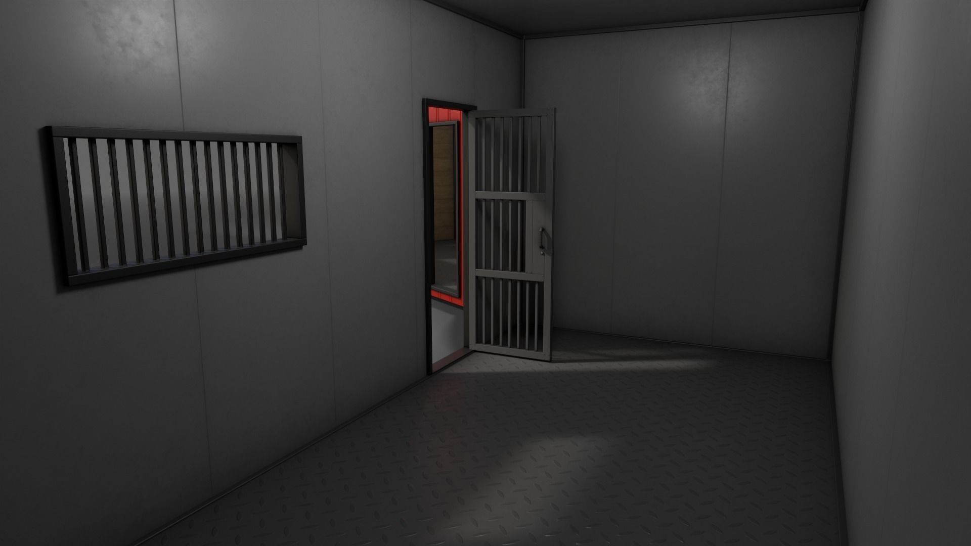 PBR Shed House C 20ft V1 Low-poly 3D model_14