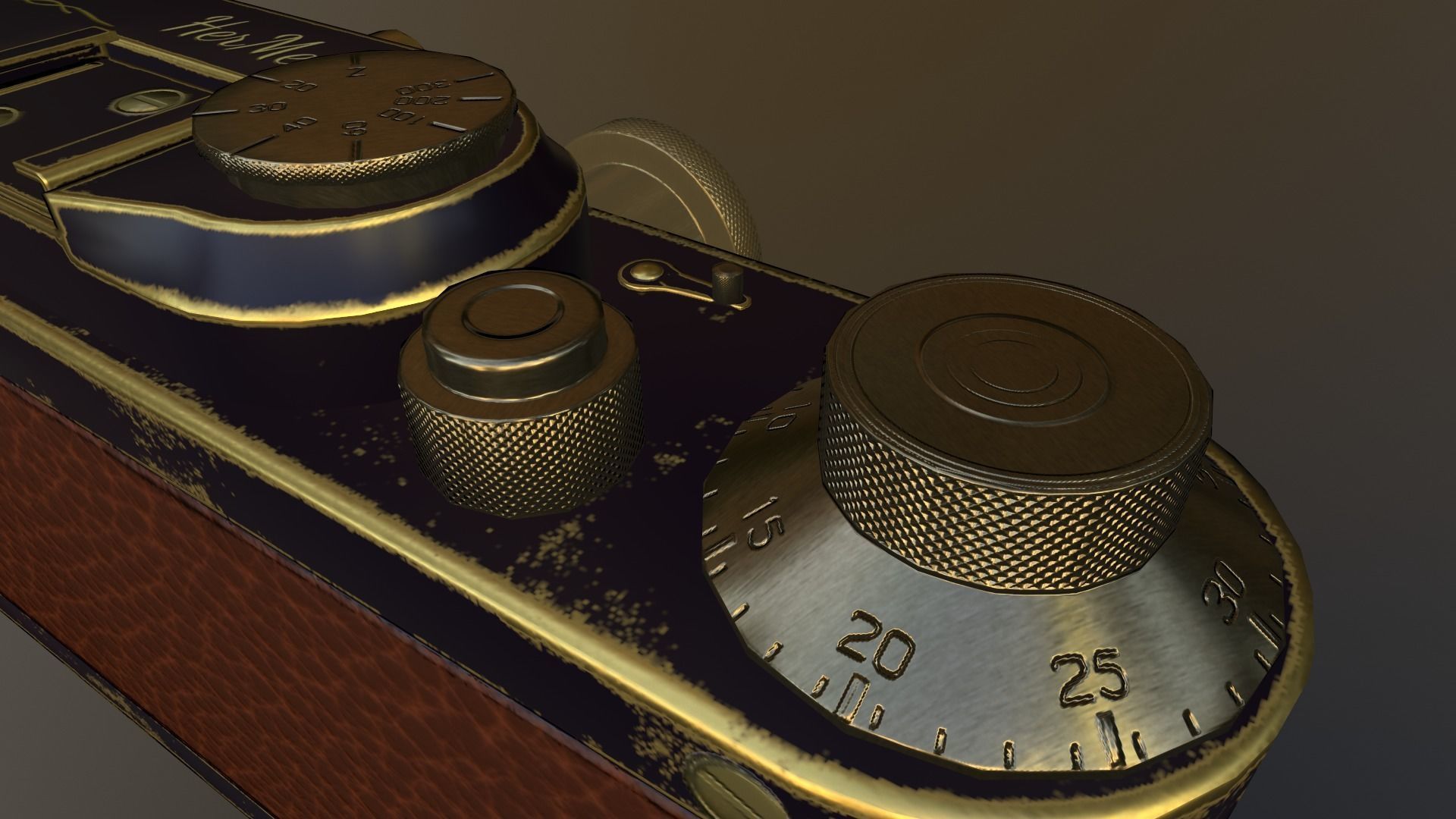 3D Camera-LEICA II Low-poly 3D model_2