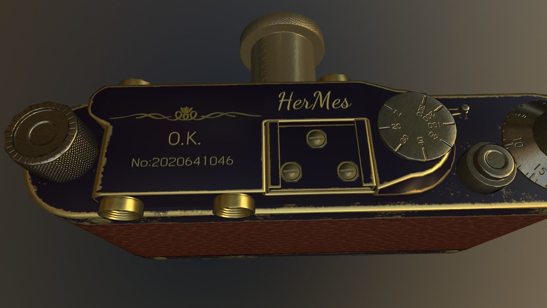 3D Camera-LEICA II Low-poly 3D model_3