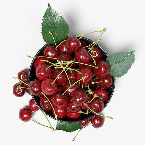 Wet Cherries 3D model 6