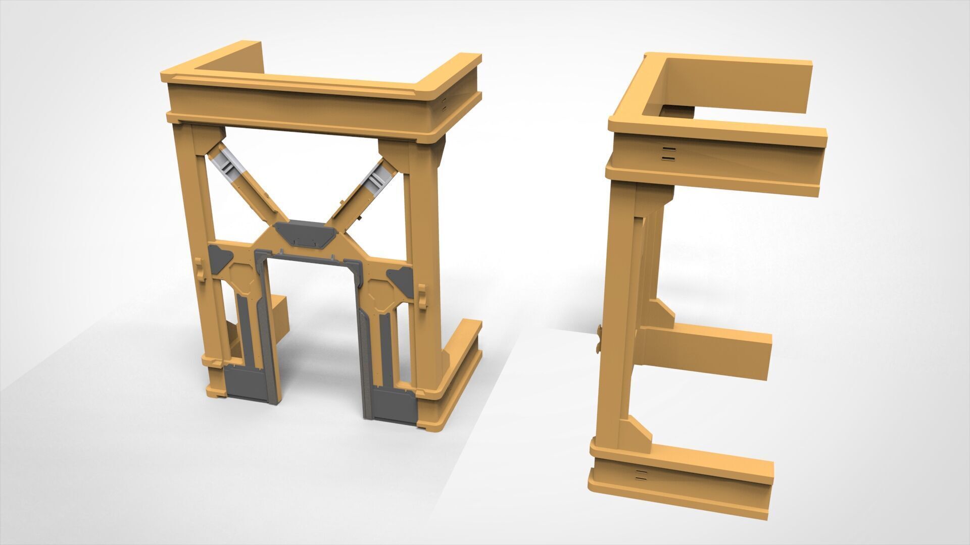 sci-fi Architecture kitbash 42 3D model_10