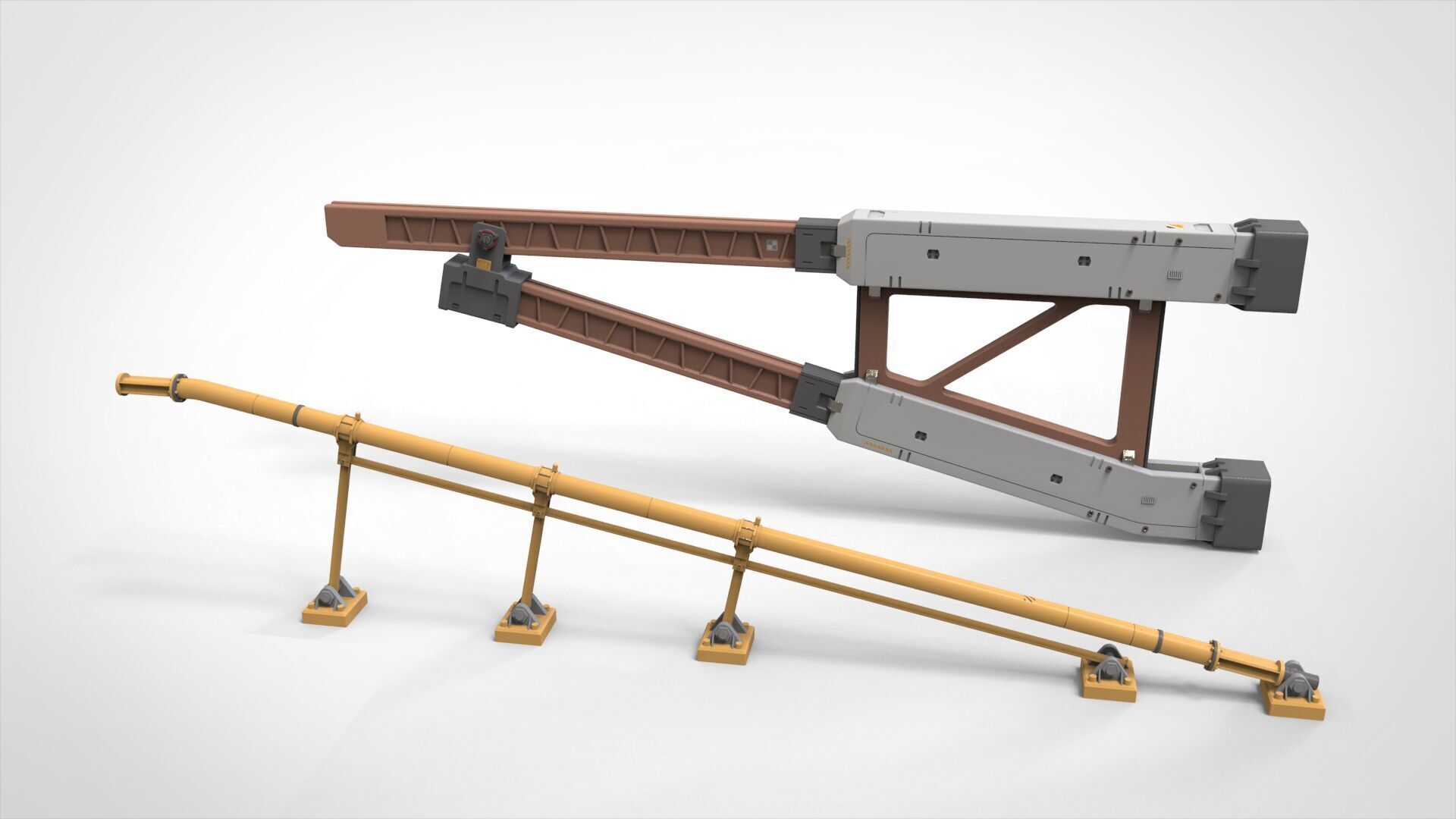 sci-fi Architecture kitbash 42 3D model_4