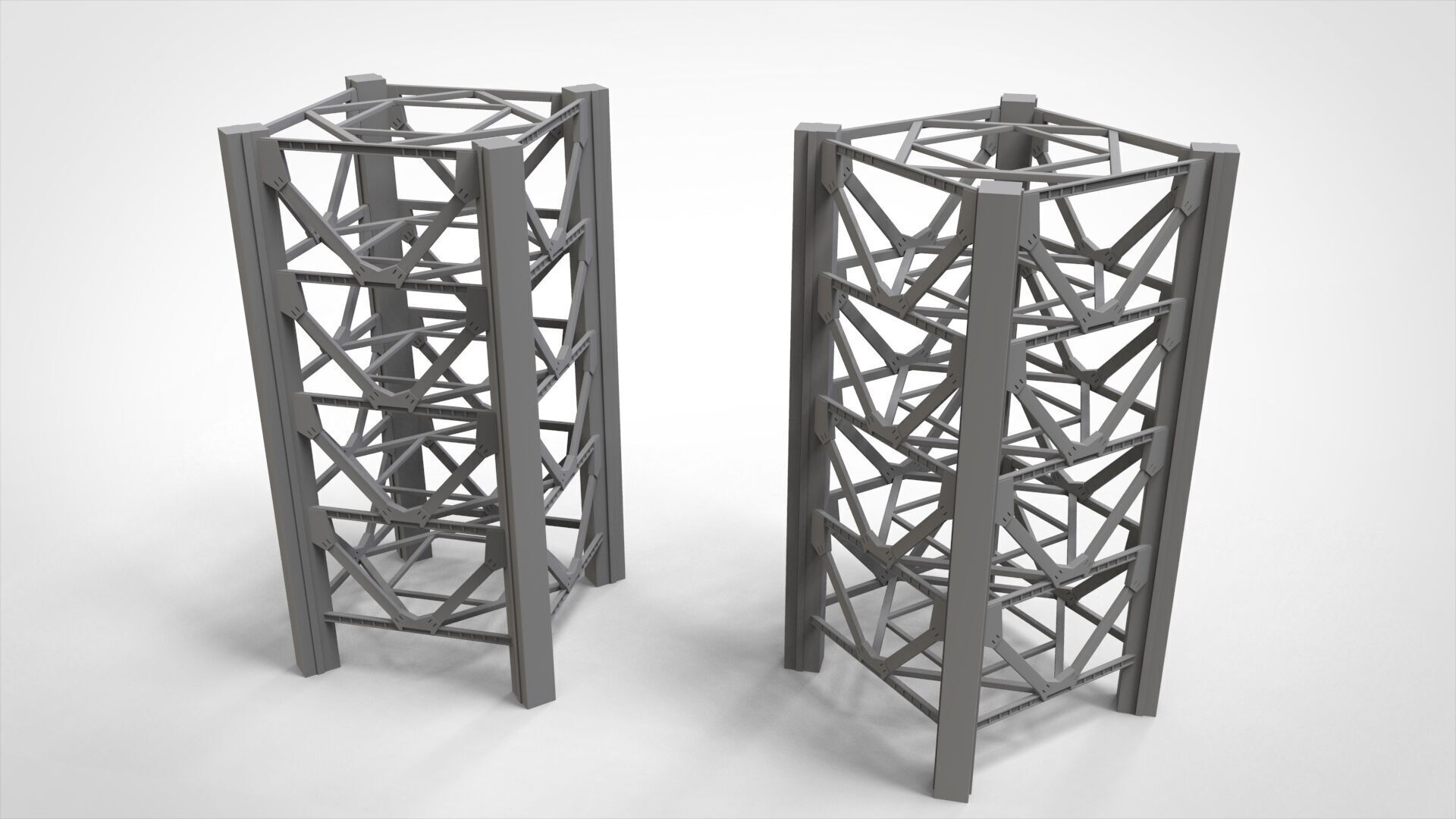 sci-fi Architecture kitbash 42 3D model_7