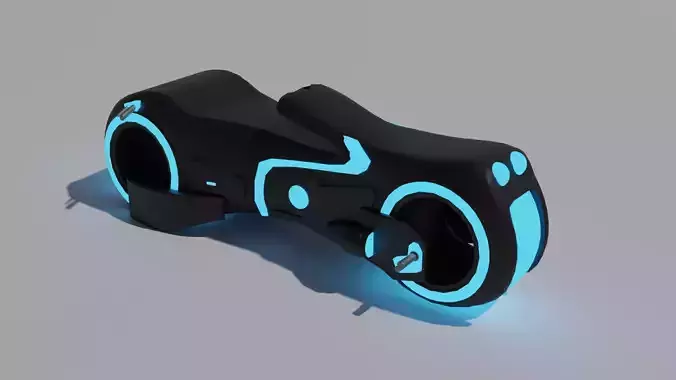 Tron Moto - Low poly